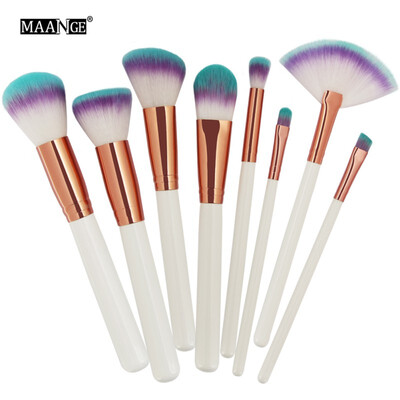 

8pcs Makeup Brushes Set Power Blush Eye Shadow Brow Contour Foundation Brushes Cosmetics Makeup Tools Accessories