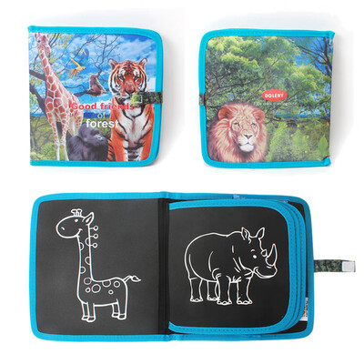

Kids Portable Chalk Board Doodle & Drawing Book Coloring Book Mess Free Reusable Creativity Early Educational Toys Farm
