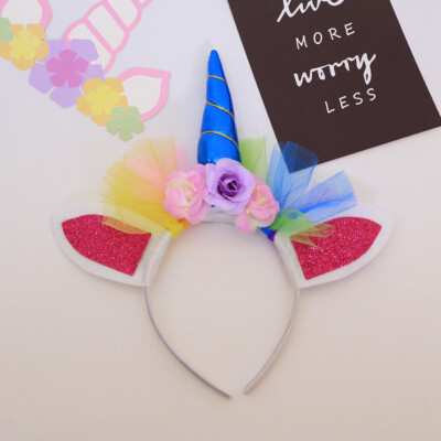 

Decor Magical Unicorn Horn Cute Head Party Headband Fancy Dress High Quality Hot