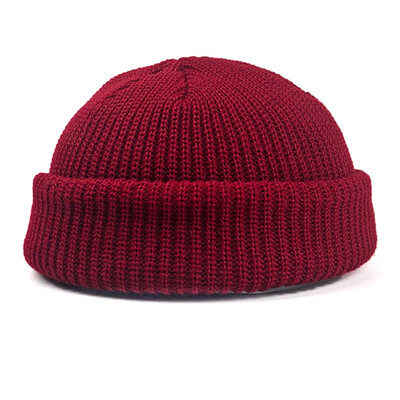 

Korean Fashion Men39S Knitted Hats & Caps Wool Beanie Hat Outdoor Winter Warm Brimless Street Cap