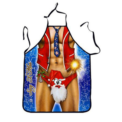 

Gobestart Women And Mens Christmas Print Snowflake Cooking Kitchen Halter Apron