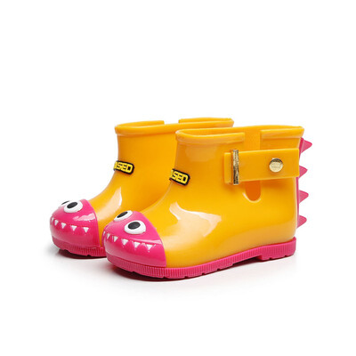 

Jelly Children Transparent Warm Rain Boots Rubber Shoes Waterproof Non-Slip Short Tube Rain Boots