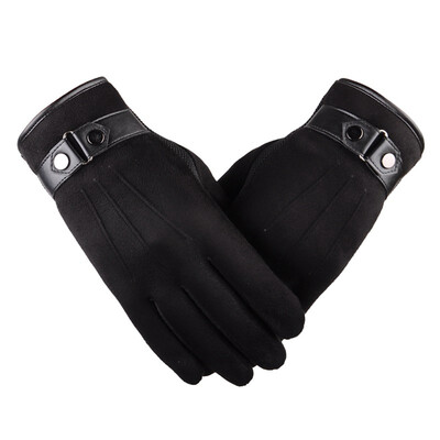 

New Fashion Winter Warm Suede Gloves Cycling Hiking Driving Gloves Plus Velvet Thickening Screen Touch Gloves Unisex Gloves