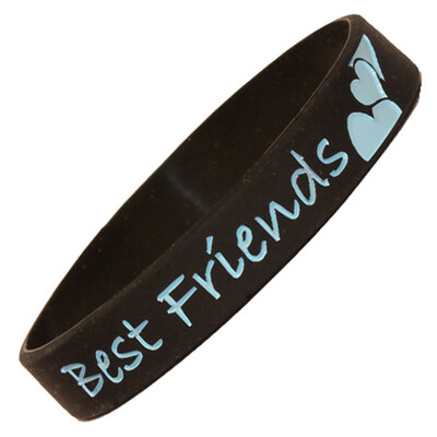 

Best Friends Silicone Bracelets Bangles Sport Wristbands For Unisex Women Men Jewelry Gifts
