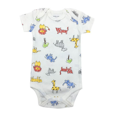 

Fashion Newborn Outfit Baby Boys Girls Bodysuits Summer Cartoon Print Short Sleeve Jumpsuit Infant Kids Playsuit New