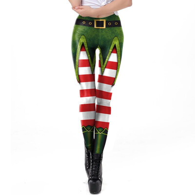 

Tailored Women Fashion High Waist Yoga Christmas Print Running Sports Pants Trouser