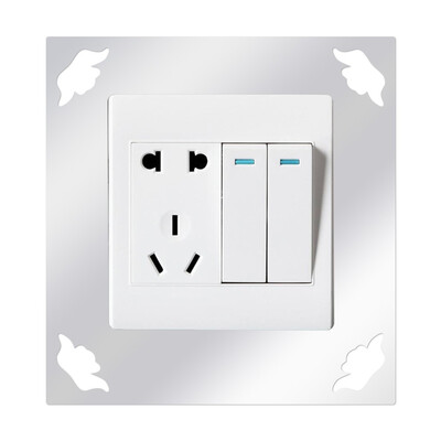 

Gobestart Switch Sticker Home Decor Wall Sticker Mirror For Shop Home Wall Decoration 4PC