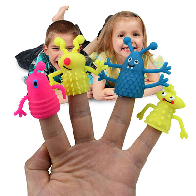

YIWULALovely face Story Time Finger Puppets Set Role Play Realistic For Toddlers