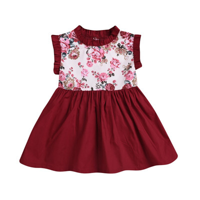 

Summer Girl Dress Baby Kids Children Dress Girls Sleeveless Print Dress Soft Cotton Summer Princess Dresses Baby Girls Clothes