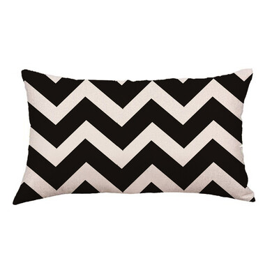 

〖Follure〗Geometry Painting Linen Cushion Cover Throw Pillow Case Sofa Home Decor A