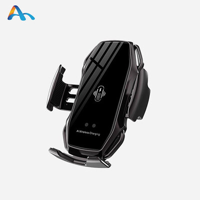 

AM-C001 Wireless smart sensor mobile phone fast charger Fully automatic parallel telescopic clip Smart car phone holder