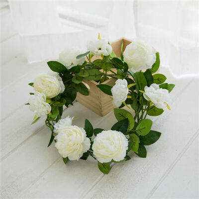 

Artificial Simulation Rose Western Peony Buds Core Vine Rose Wedding Home Garden Decor Soft Vine Ivy Garland Silk Fake Flower