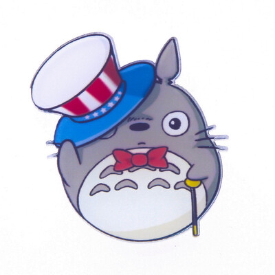 

1 PCS Japan Anime Brooch Cartoon Totoro Brooch Icons On Backpack Acrylic Badges Pin Badges for Clothes Backpack Decoration