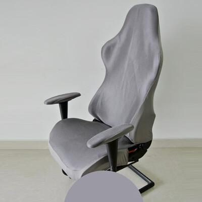 

1 Pc Office Computer Home Chair Cover High Back Elastic Armchair Seat Cover Soft