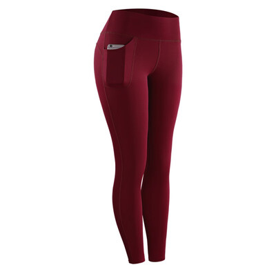

Woman Quick-Drying Pockets Yoga Pants Breathable Trousers Gym Workout Outdoor Print Tight-fitting Stretch Sports Pants
