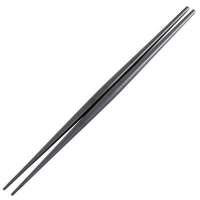 

Toponeto 1 Pair Stainless Steel Solid Stainless steel chopsticks Kitchen Non-slip Cooking Tableware