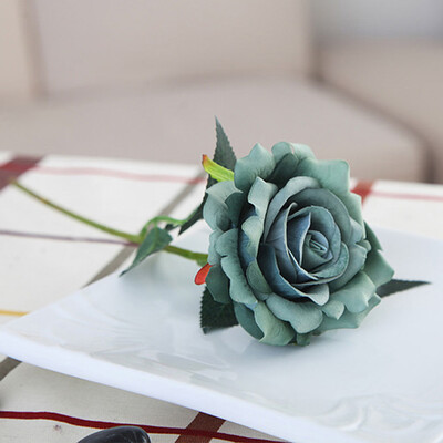 

Siaonvr 5 Pcs Artificial Silk Fake Flowers Rose Flower Wedding Bouquet Home Decor A