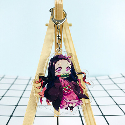 

CAR-TOBBY Anime Demon Kimetsu no Yaiba Keychain Key Ring Phone Pendant
