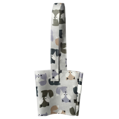 

Cup Set Cute Cartoon Tote Bag Anti-hot Portable Cup Bag Cotton Cloth Waterproof Cup Set Cute Canvas Tote Bag