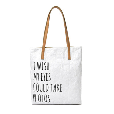 

Travel Shopping Simple Letter Print Womens Canvas Tote Handbag Shoulder Bag
