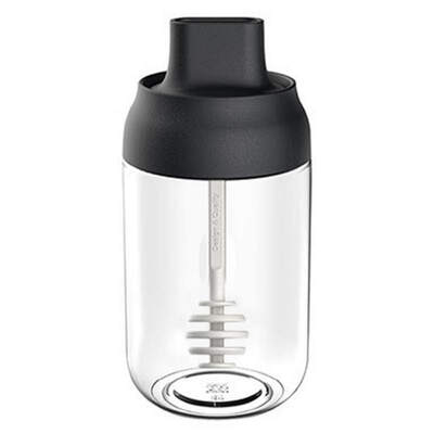 

Home Glass Transparent Seasoning Bottle Condiment Pots Kitchen Salt Spice Jar With Spoon Moisture-Proof Honey Jar