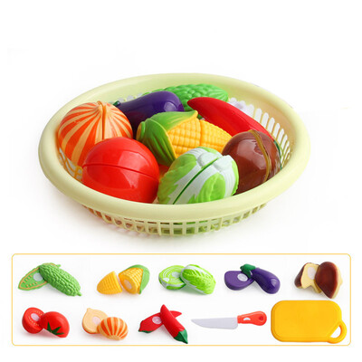 

Siaonvr Cutting Fruit Vegetable Food Pretend Play Children Kid Educational Toy Set