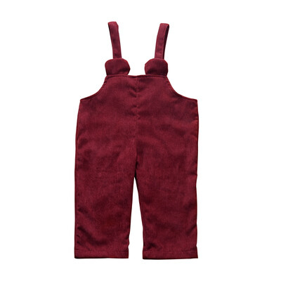 

Autumn Baby Girls Suspender Pants Children Cotton Solid Pattern Pants Overalls Trousers