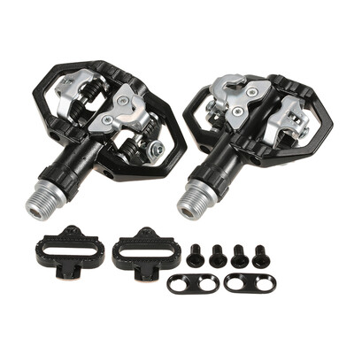 

​Wellgo Sports Casual Touring Mountain Biking Clipless Pedals MTB SPD Clip-in Bicycle Pedals with Cleats Clips