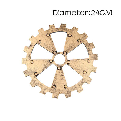 

Toponeto European Modern Vintage Steampunk Gear Industrial Style Wall Home Decoration Sil