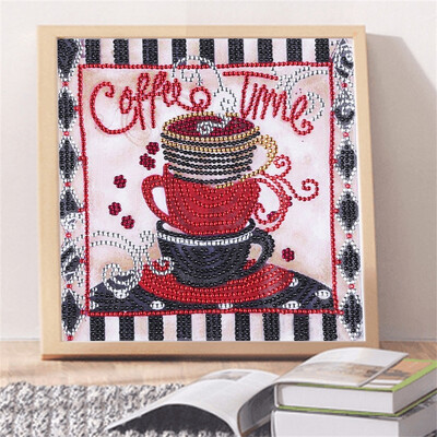 

Gobestart Special Shaped Diamond Painting DIY 5D Partial Drill Cross Stitch Kits Crystal R