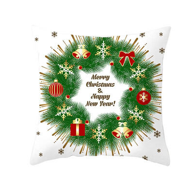 

Christmas Snowman Peach Skin Velvet Pillow Case Throw Cushion Cover Home Décor Does not include pillow core