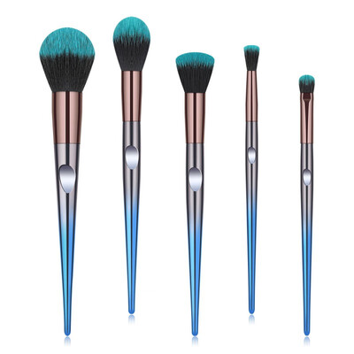

Brand New 5 Pcs Beautiful Blending Makeup Brushes Suit Professional Beauty Makeup Tools Colorful