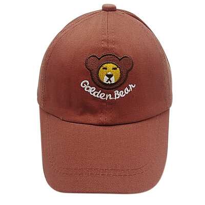 

Kids Visors Hats Cartoon Bear Print Casual Baseball Caps Adjustable Sun Protection Hats Children Outdoor Hats