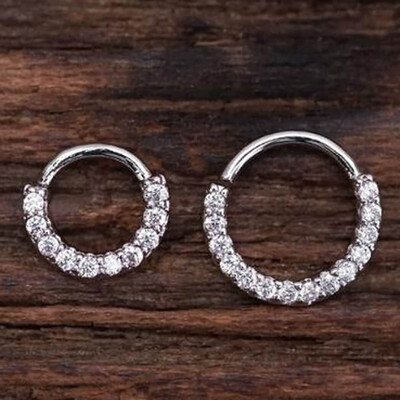 

Daith Piercing Hoop Earring Small Hoop Earrings Septum Ring Septum Piercing Piercing Rose Gold Silver Clear Zircon