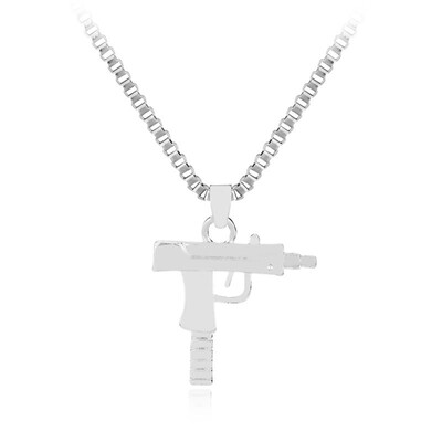 

NEW-Gun Necklaces Pendants Pistols Necklaces Decorative Chains