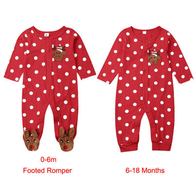 

Newborn Baby Boy Girls My 1st Christmas Deer Romper Jumpsuit Clothes Outfits