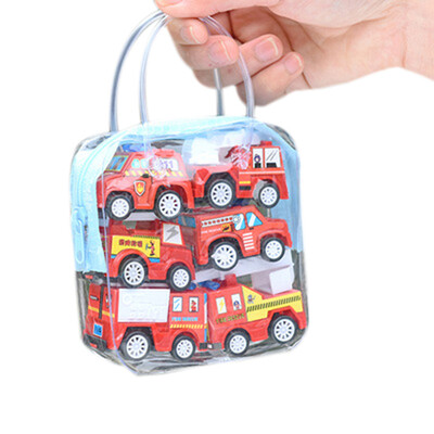 

〖Follure〗Children Simulate Educational Trailer Toy Inertia Truck Kids Race Car Set 6PCS