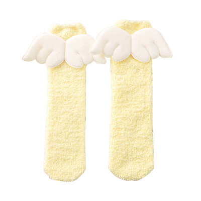 

5 Pair kids Socks Boy Girl Cute Wing Design Cotton Infant Children Soft Crib Leg Warmer For boy girl