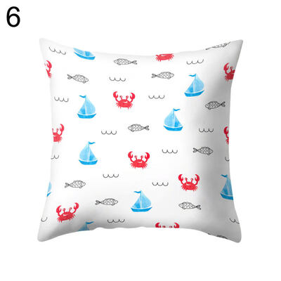 

Fish Arrow Hot Air Balloon Triangle Pillow Case Cushion Cover Sofa Bed Car Decor