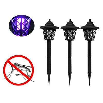 

〖Follure〗Solar Powered LED Light Mosquito Pest Bug Zapper Insect Killer Lamp Garden