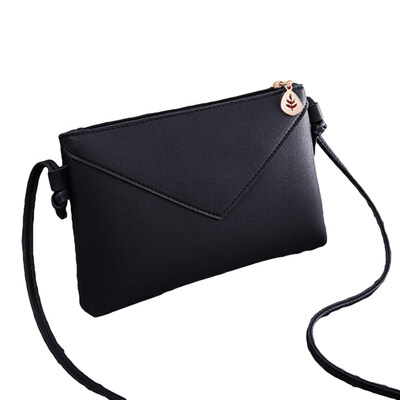 

Women Fashion Solid Color Leaf Zipper Shoulder Bag Crossbody Handbag Phone Pouch