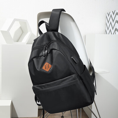 

Scarecrow MEXICAN backpack mens fashion casual backpack waterproof nylon cloth bag with USB interface MMJB01181854 black