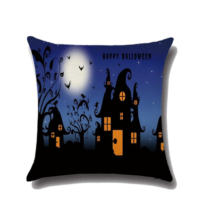 

2017 New 1Pcs 4545cm Scary Hallowmas Funny Party Pillow Cover Soft Plush Pillow Home Room Office Back Throw Pillowcover Pillow