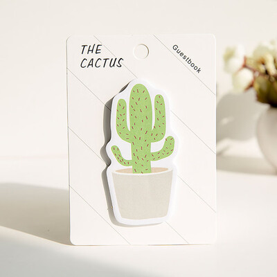 

Smile Cactus Friends Memo Pad Planner Paper Sticky Notes