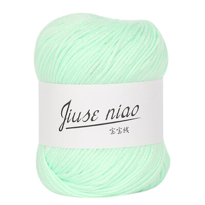 

Toponeto 1PC 50g Chunky Colorful Hand Knitting Baby Milk Cotton Crochet Knitwear Wool