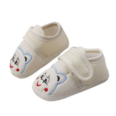 

Spring Autumn Non-slip First Walkers Toddler Baby Girls Boys Cotton Cloth Shoes Cartoon Bear Wiping Children Shoes