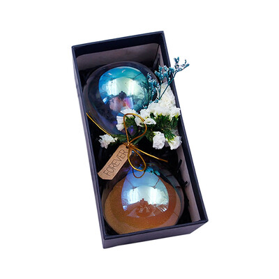 

Dried flowers Hourglass Glass Sand Timer Game Sand Hourglass Timer For Home Office Decoration Children Gift