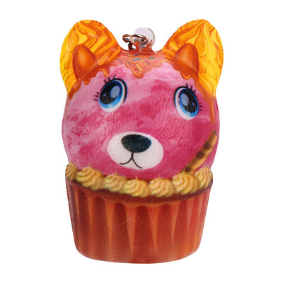 

YIWULACake Puppy Pendant Scented Charm Slow Rising Collection Stress Reliever Toys