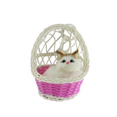 

DIY Hanging Basket Miniature Ornament Garden Animal Lovely Ornament Doll House Decoration Office Home Decor Accessories New