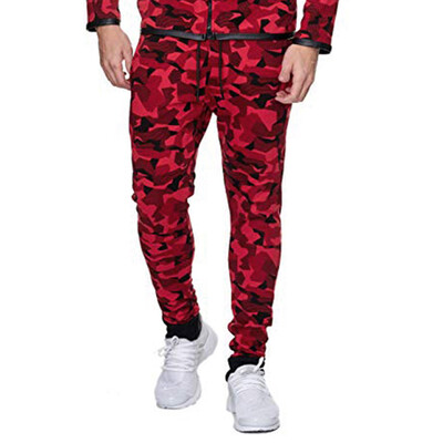 

Gobestart Mens Casual Sport Pants Slim Fit Print Trousers Running Joggers Sweatpants